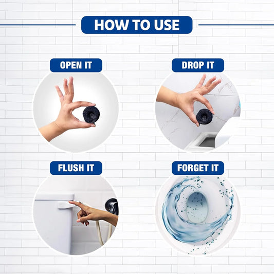 Automatic Toilet Seat Cleaner Tablets (Pack of 10+10 Free)🌿