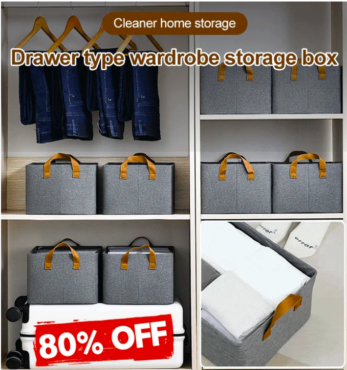 WardrobeBox™ Compact Foldable Organisers | 🔥 COMBO PACK🔥